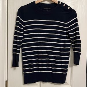 Banana Republic Navy Striped Sweater